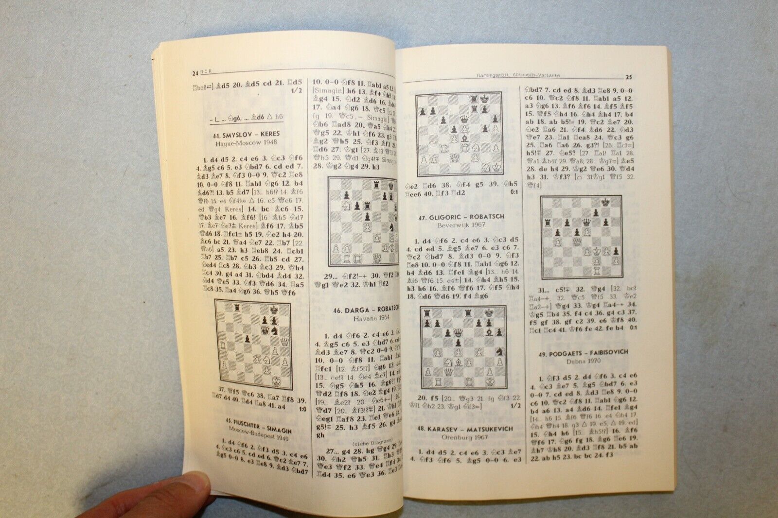 10724.4 Books: Russian Chess Report Series. Lectures and Games. Interschrift & German
