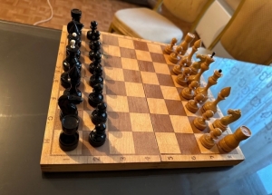 Wooden chess. USSR. Board No. 3
