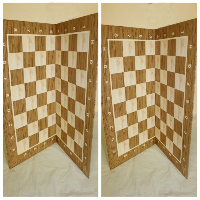 Two Chess Tournament Boards with International Blitz Game Rules. 40x40 cm + 47x47 cm